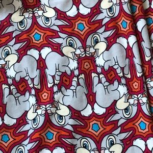 Lularoe TC Disney Thumper leggings